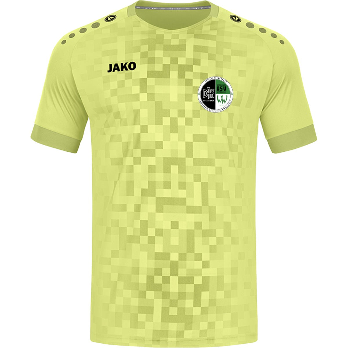 4241-Jako-Pixel-Unisex – Vereinslogo herzseitig Leuchtgelb Vorderseite