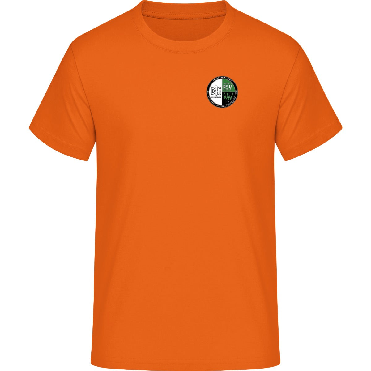 NO. 293 HAKRO T-SHIRT HEAVY – Vereinslogo herzseitig Orange Vorderseite