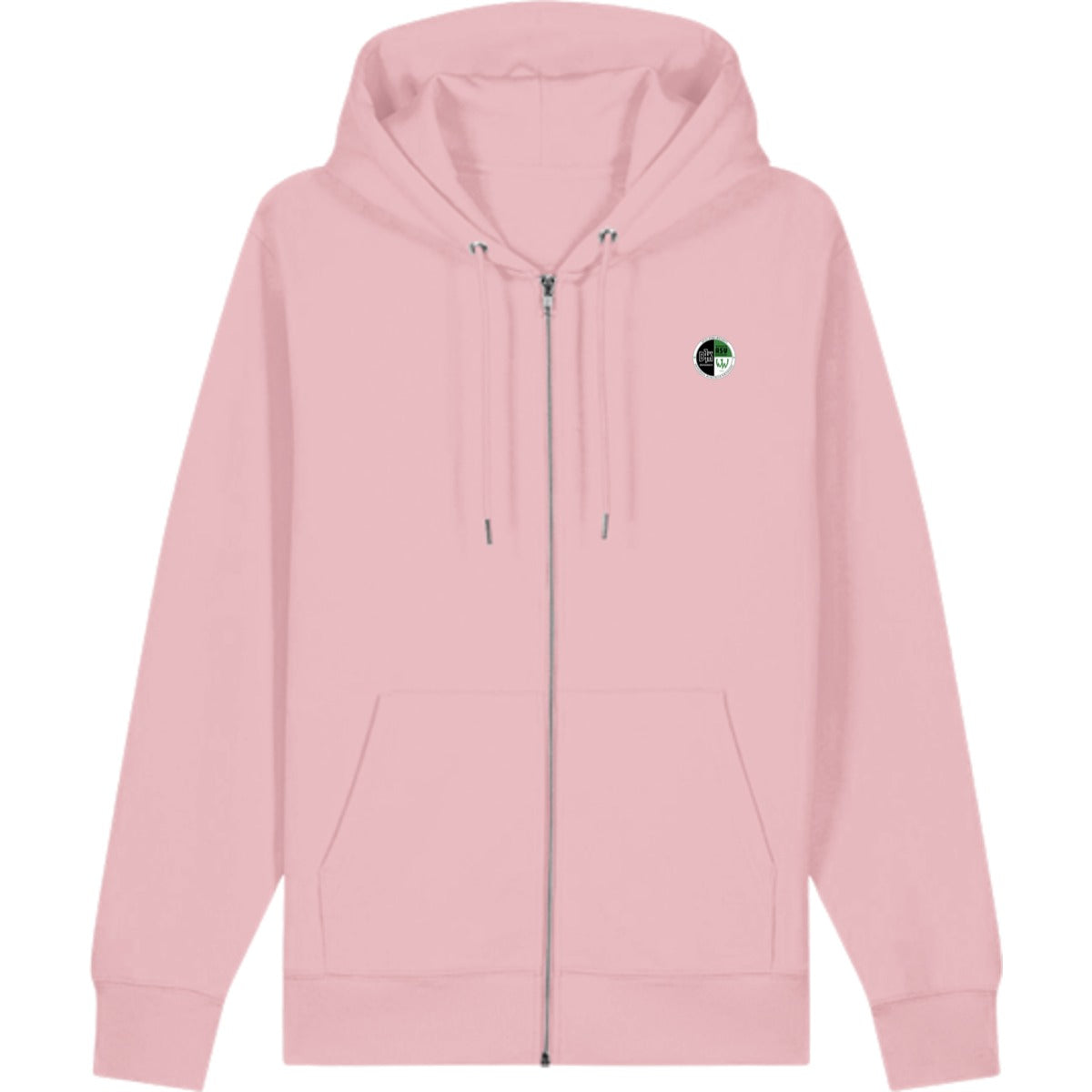 Zip Hoodie Cultivator 2.0 STSU179 – Vereinslogo herzseitig Cotton Pink Vorderseite