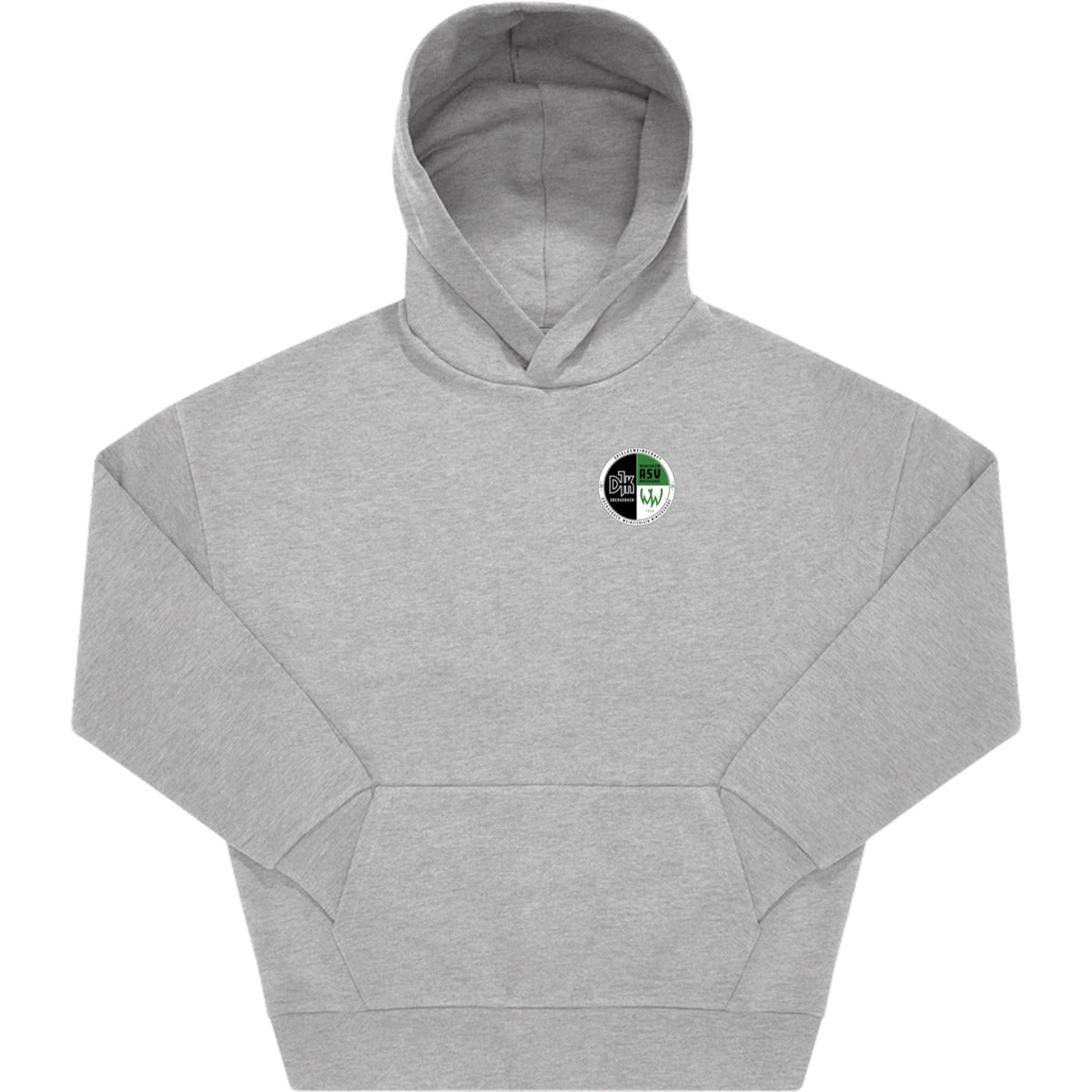 Unisex Influence Hoodie WG002 – Vereinslogo herzseitig Sport Grey Heather Vorderseite
