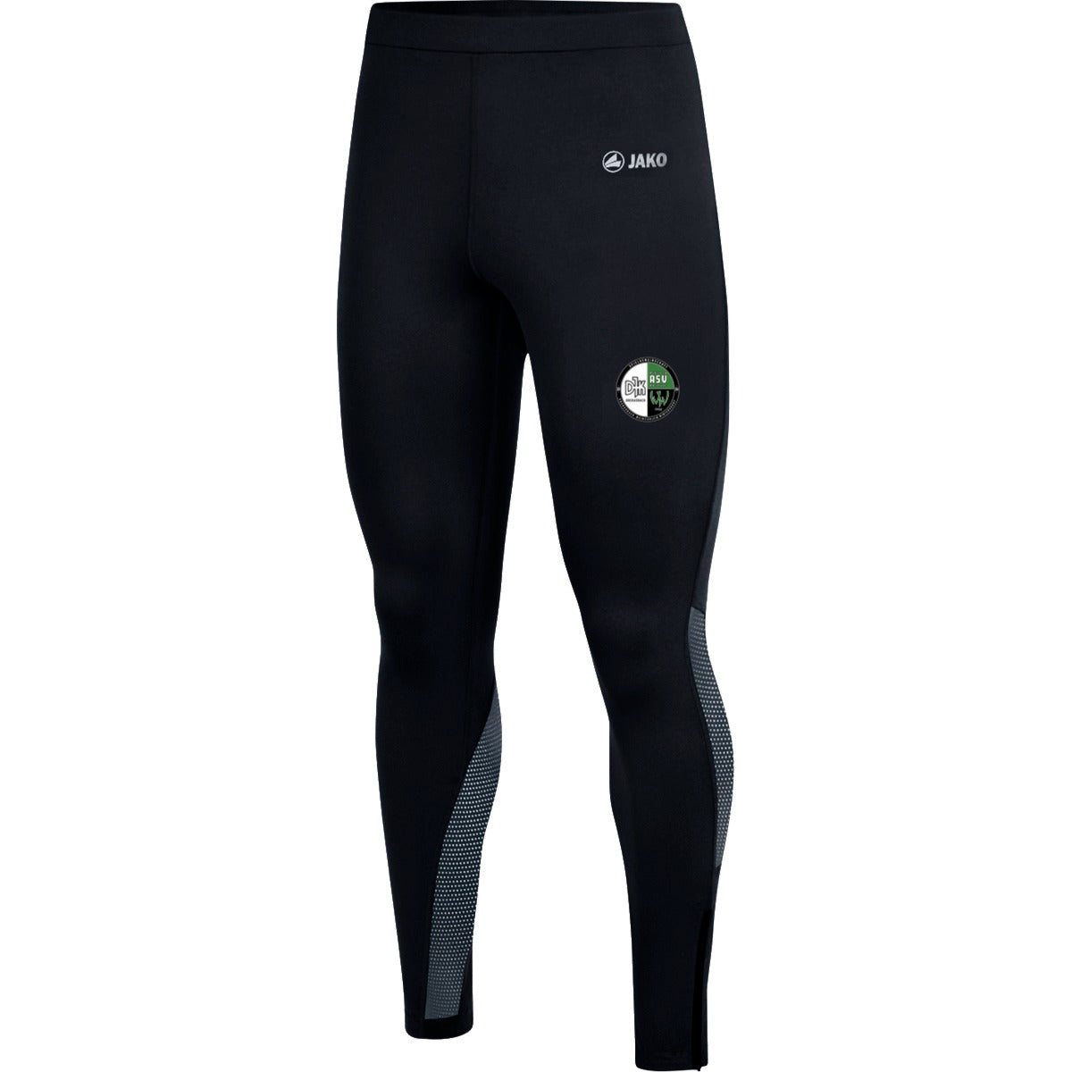 8326W-Women-Tight – Vereinslogo am Bein Schwarz Vorderseite