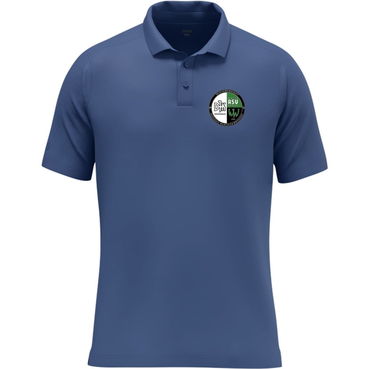 JAKO Polo Uni Nachhaltiges Unisex Funktions-Poloshirt 6305 – Vereinslogo herzseitig nachtblau Vorderseite