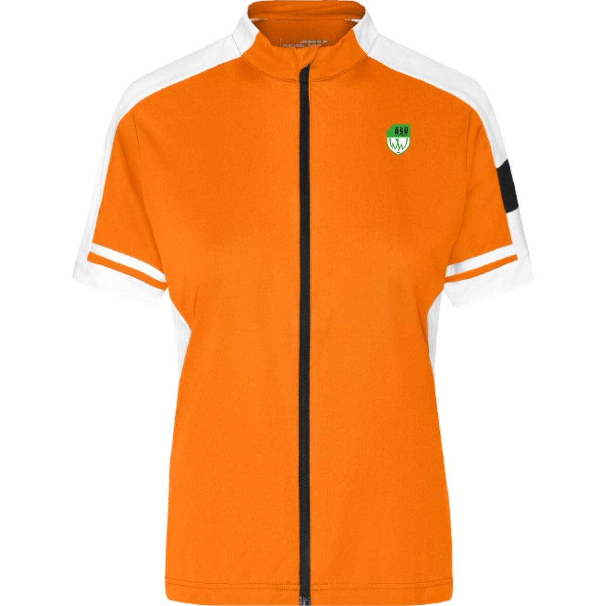 JN453-Bike-Damen – ASV-Wappen herzseitig Orange/Weiß Vorderseite