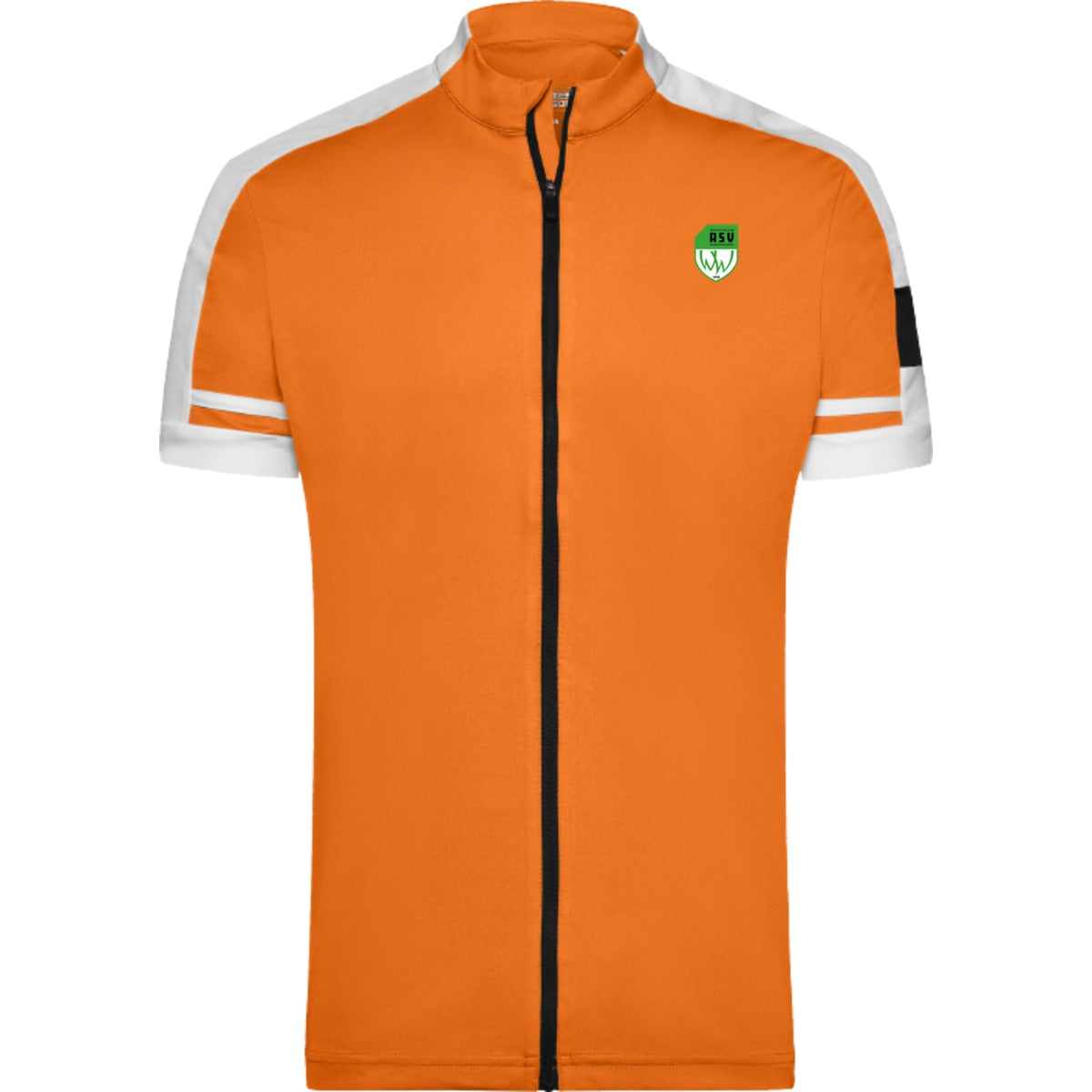 JN454-Bike-Herren – ASV-Wappen herzseitig Orange/Weiß Vorderseite
