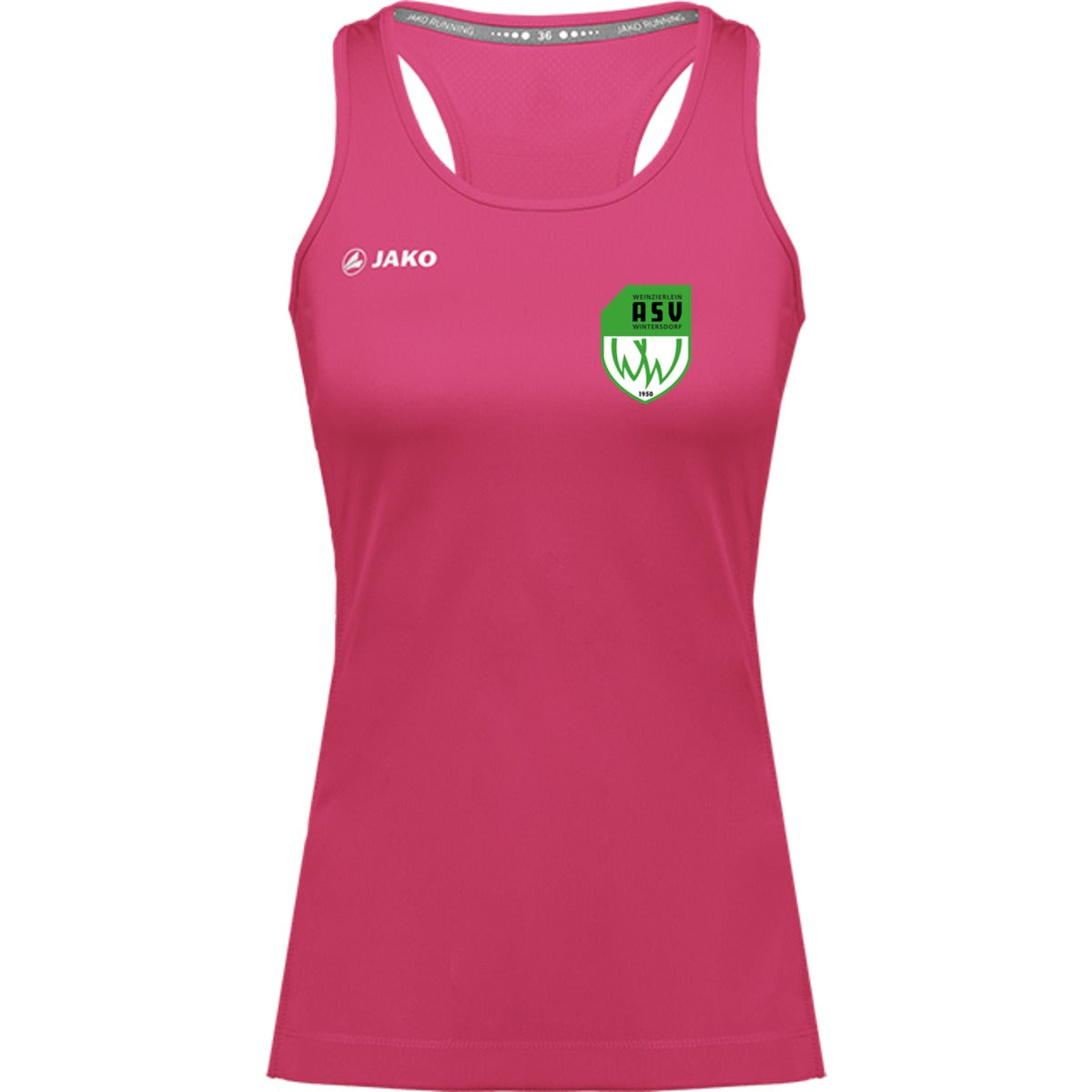 6075W-Womens-Tank – ASV-Wappen herzseitig Pink Vorderseite