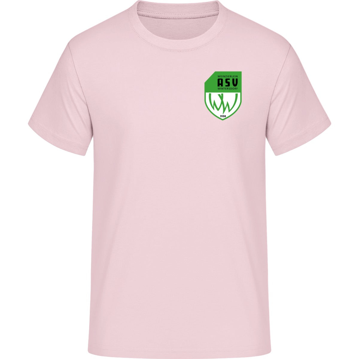 B&C #E190 T-Shirt Men – ASV-Wappen herzseitig Orchid Pink Vorderseite