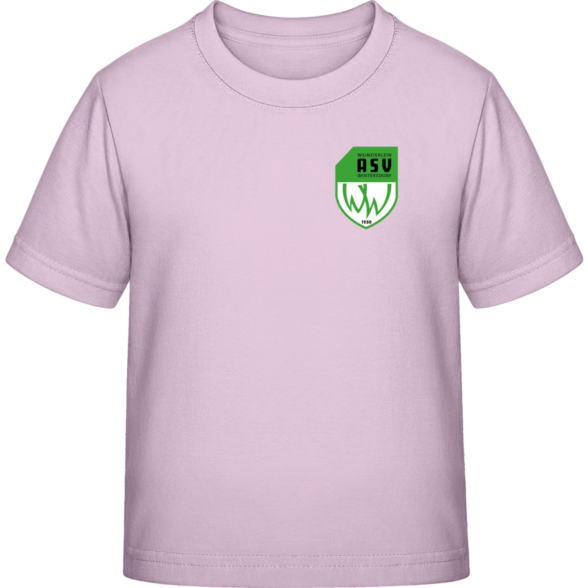 B&C Exact 190 Kids T-Shirt BCTK301 – ASV-Wappen herzseitig Pink Sixties Vorderseite