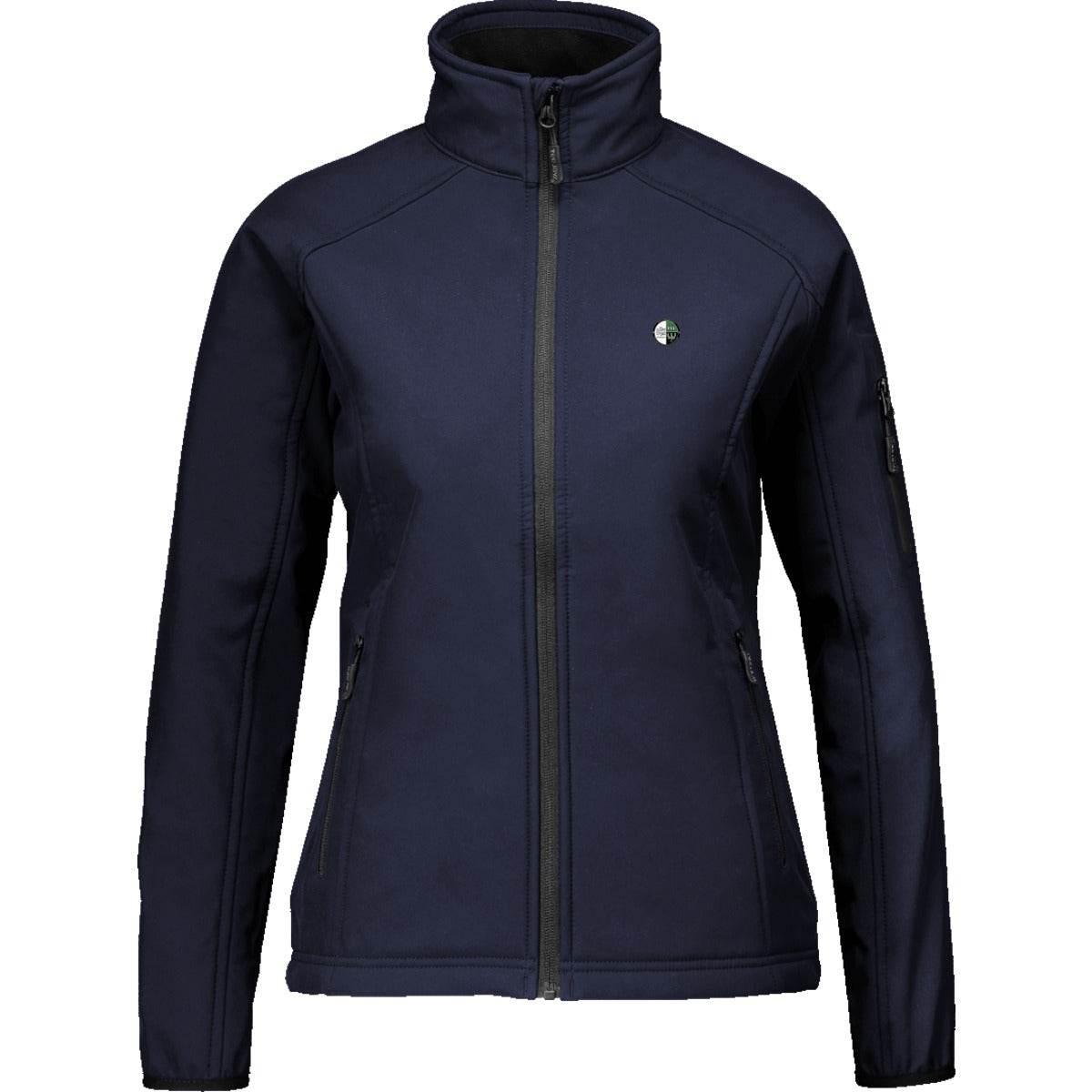 TJ9511-Softshell-Damen – Vereinslogo herzseitig Navy Vorderseite