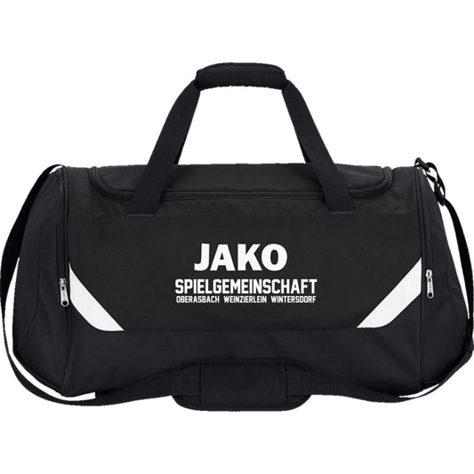 JAKO Sporttasche Iconic 1924 – Neues Design Schwarz Vorderseite