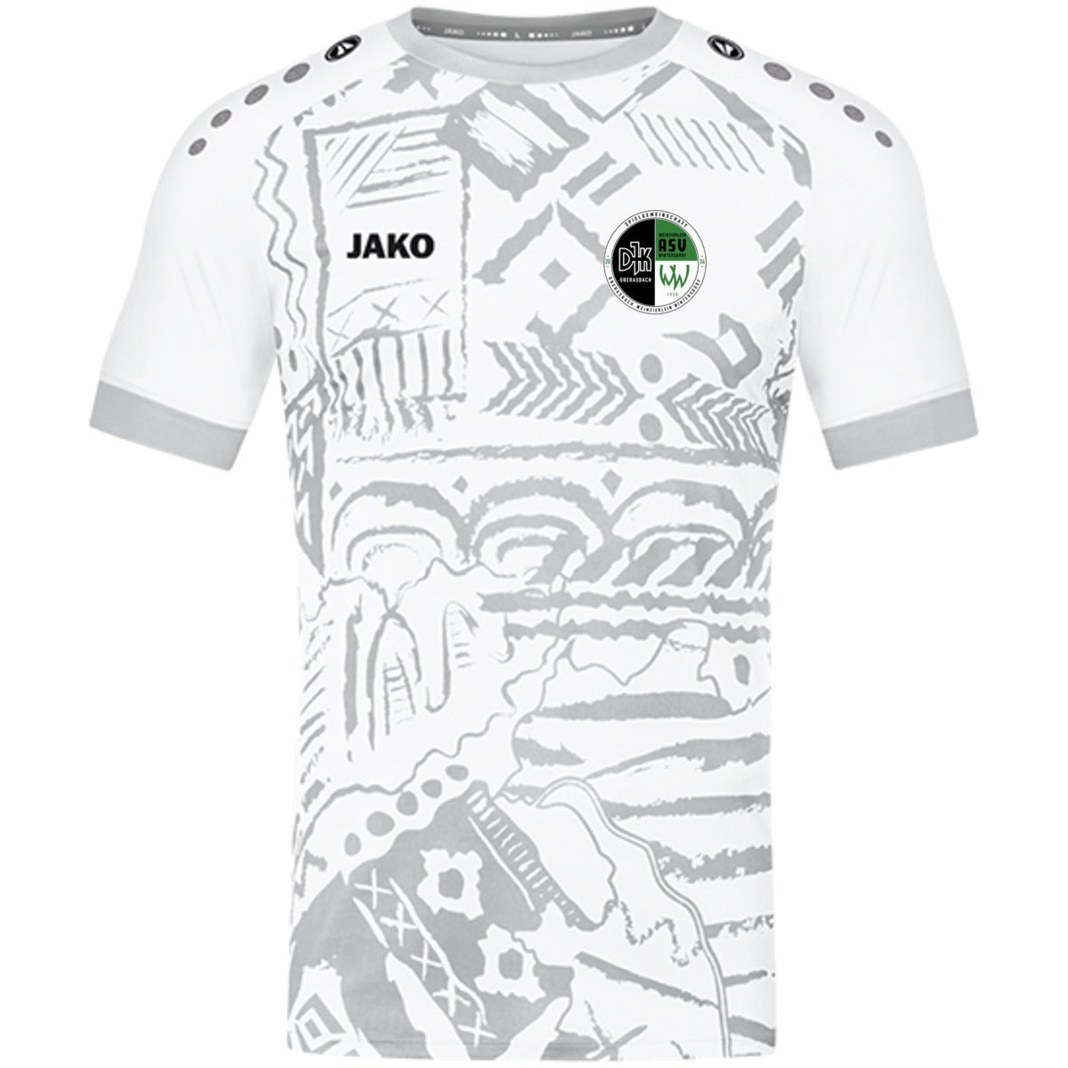 4211-Unisex-Tropicana – Vereinslogo herzseitig Weiß/Silbergrau Vorderseite