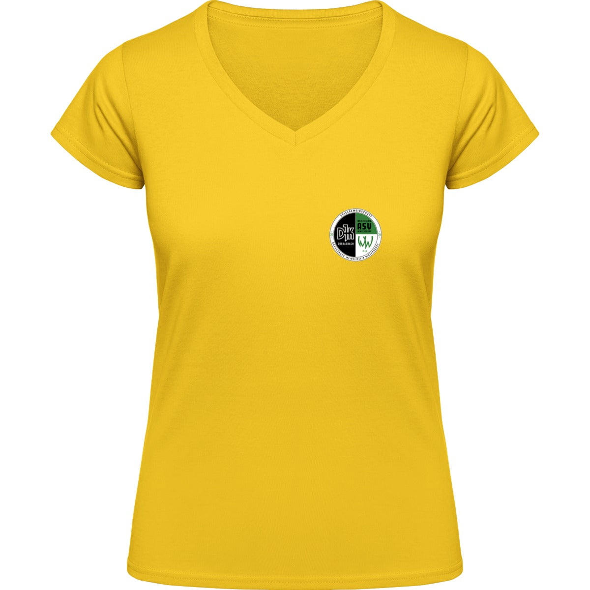 NO. 126 HAKRO DAMEN V-SHIRT CLASSIC – Vereinslogo herzseitig Sonne Vorderseite