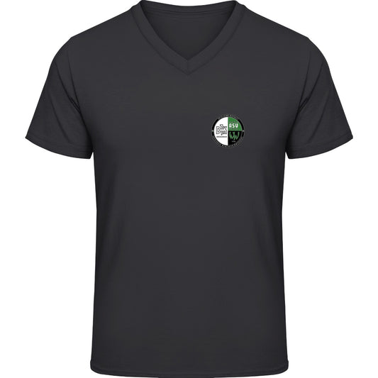 NO. 226 HAKRO V-SHIRT CLASSIC – Vereinslogo herzseitig Schwarz Vorderseite