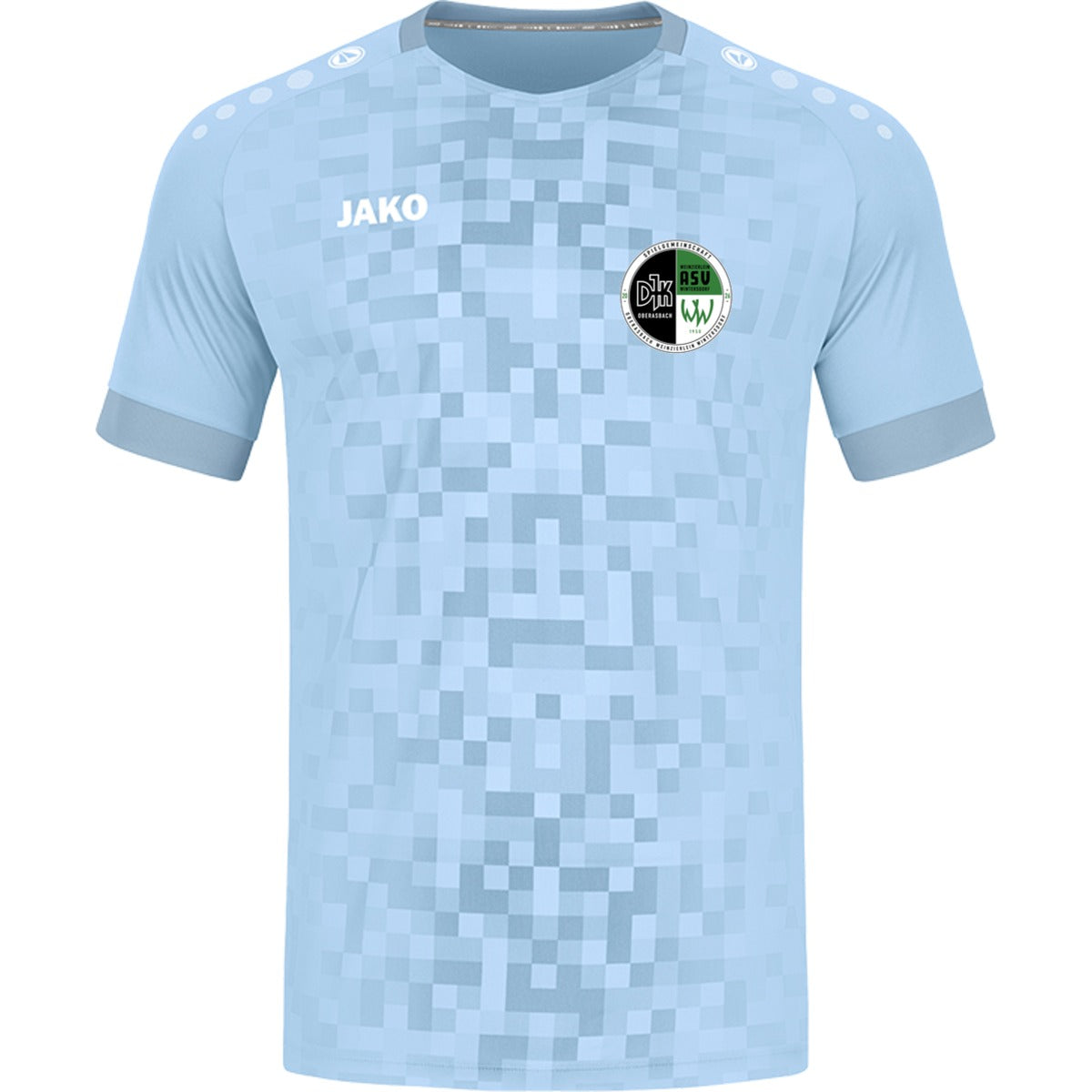 4241-Jako-Pixel-Unisex – Vereinslogo herzseitig Lightblue Vorderseite