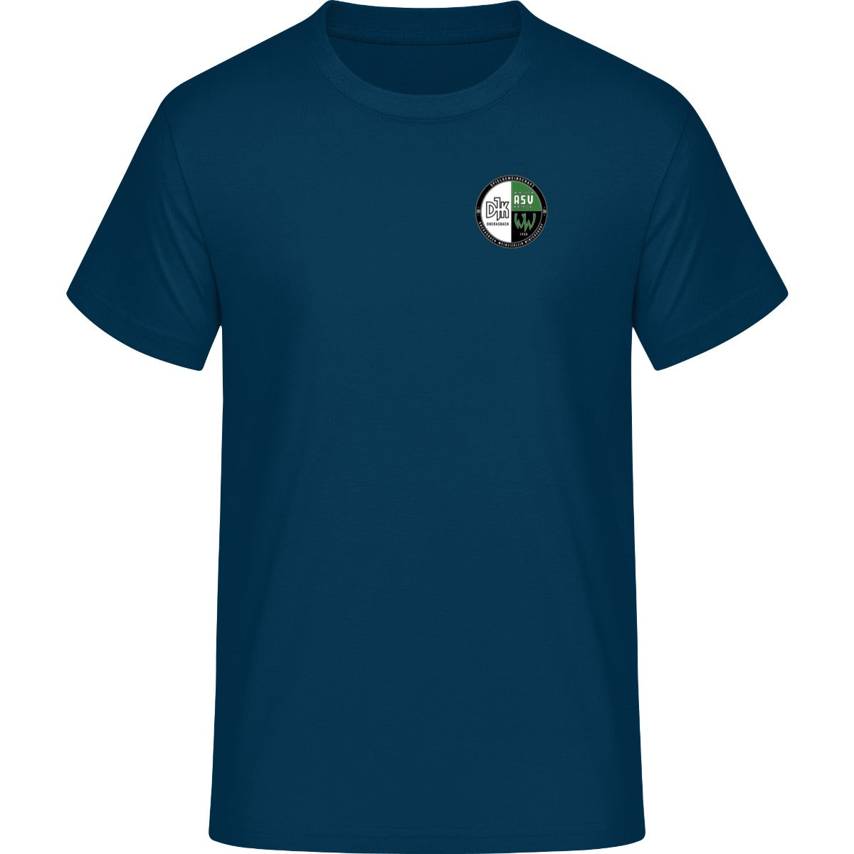 NO. 293 HAKRO T-SHIRT HEAVY – Vereinslogo herzseitig Marine Vorderseite