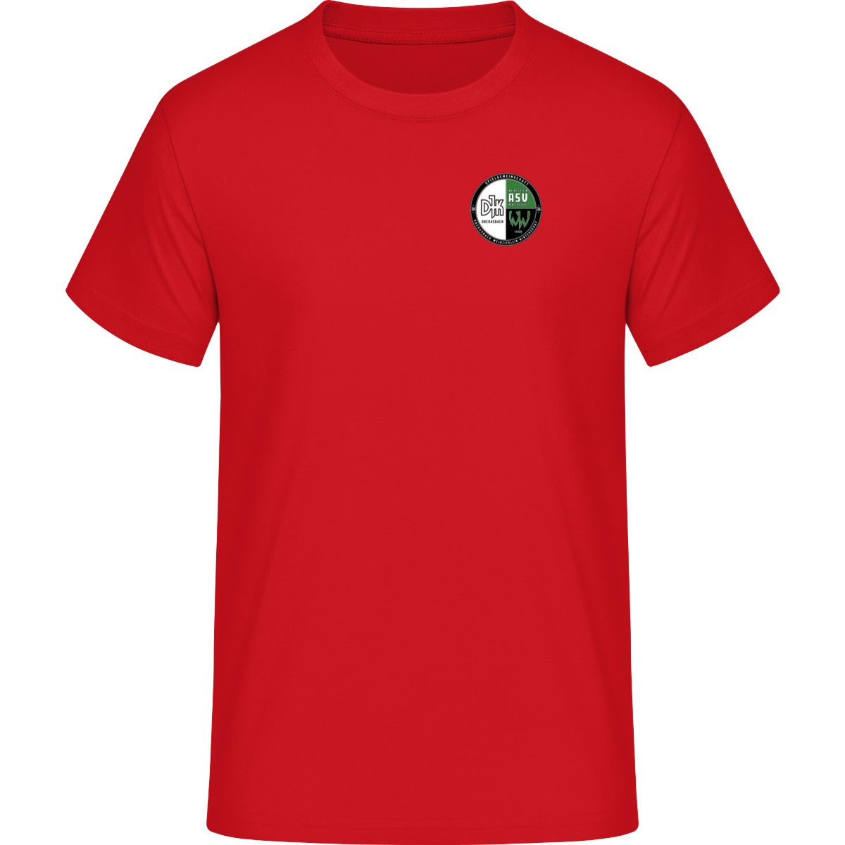NO. 293 HAKRO T-SHIRT HEAVY – Vereinslogo herzseitig Rot Vorderseite