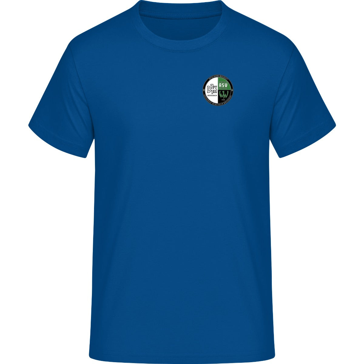 NO. 293 HAKRO T-SHIRT HEAVY – Vereinslogo herzseitig Royalblau Vorderseite