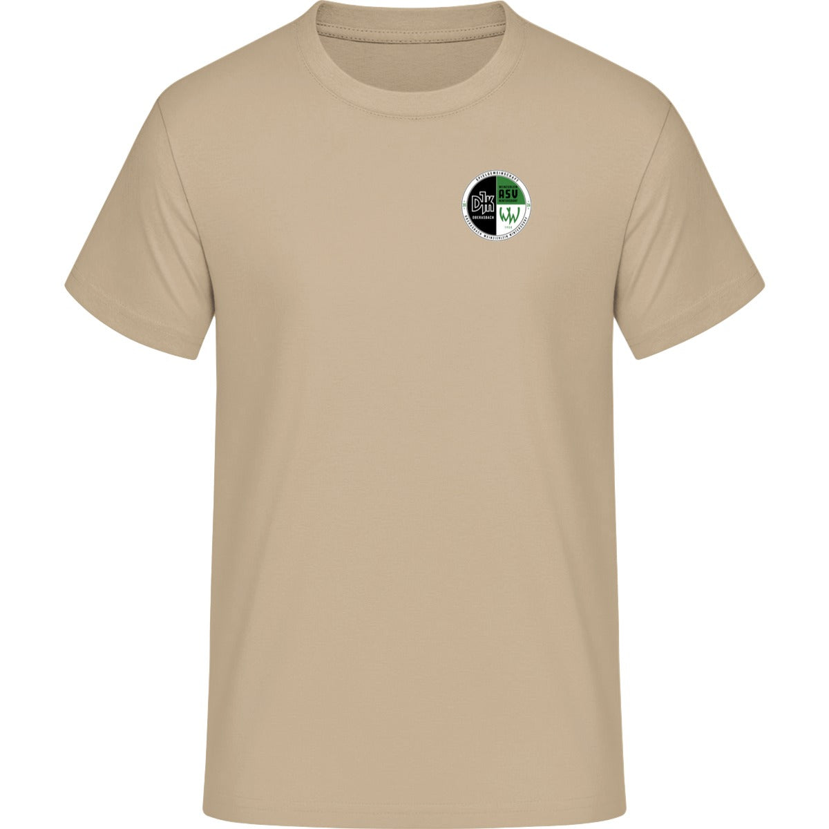 NO. 293 HAKRO T-SHIRT HEAVY – Vereinslogo herzseitig Sand Vorderseite
