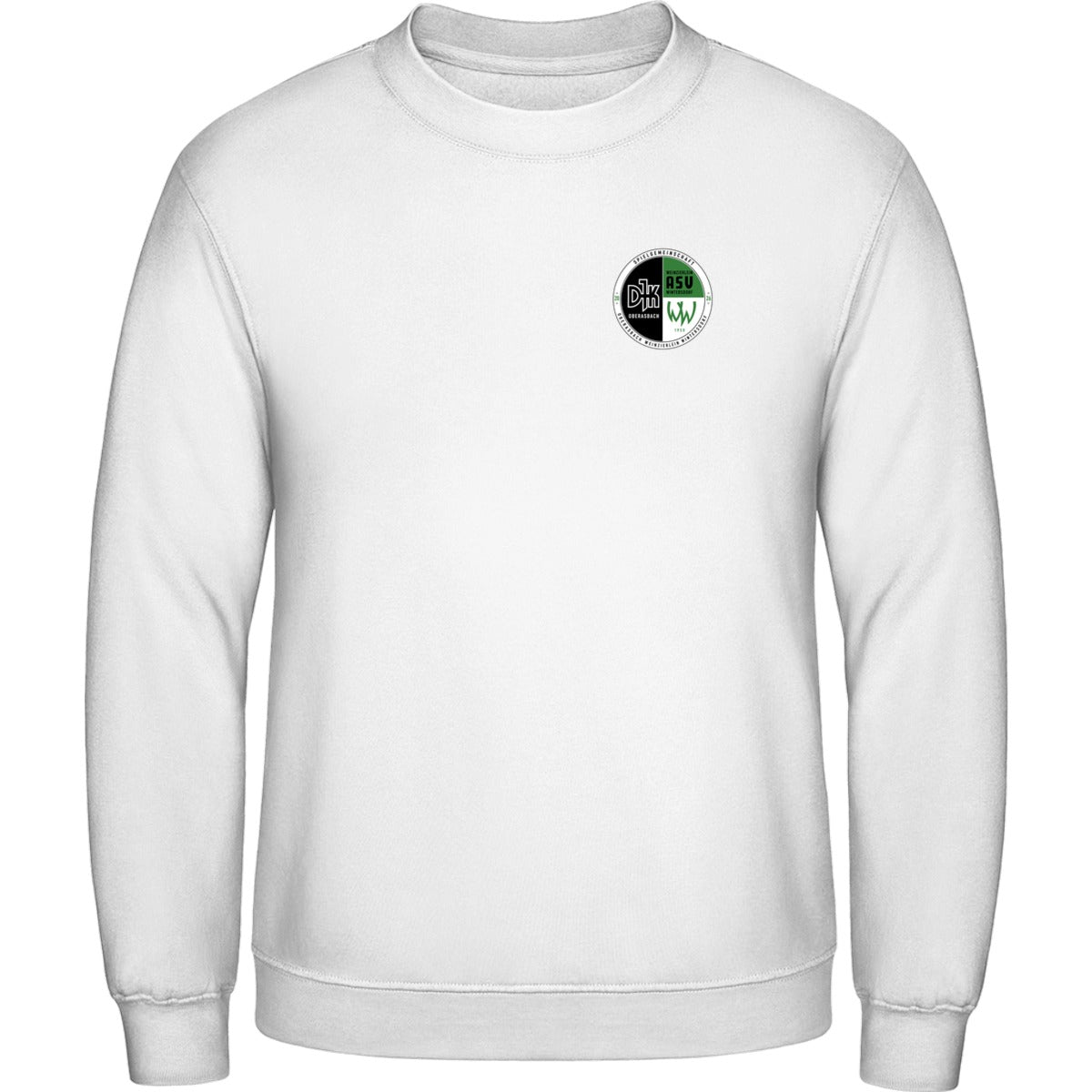 AWDis Sweat Basic Sweatshirt Herren JH030 – Vereinslogo herzseitig Arctic White Vorderseite