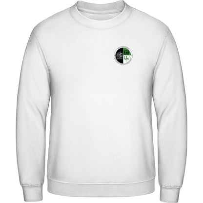 AWDis Sweat Basic Sweatshirt Herren JH030 – Vereinslogo herzseitig Arctic White Vorderseite