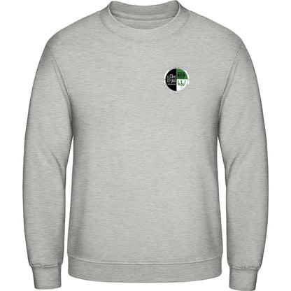 AWDis Sweat Basic Sweatshirt Herren JH030 – Vereinslogo herzseitig Ash Vorderseite