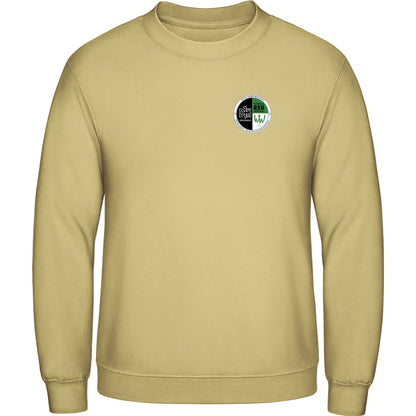 AWDis Sweat Basic Sweatshirt Herren JH030 – Vereinslogo herzseitig Desert Sand Vorderseite