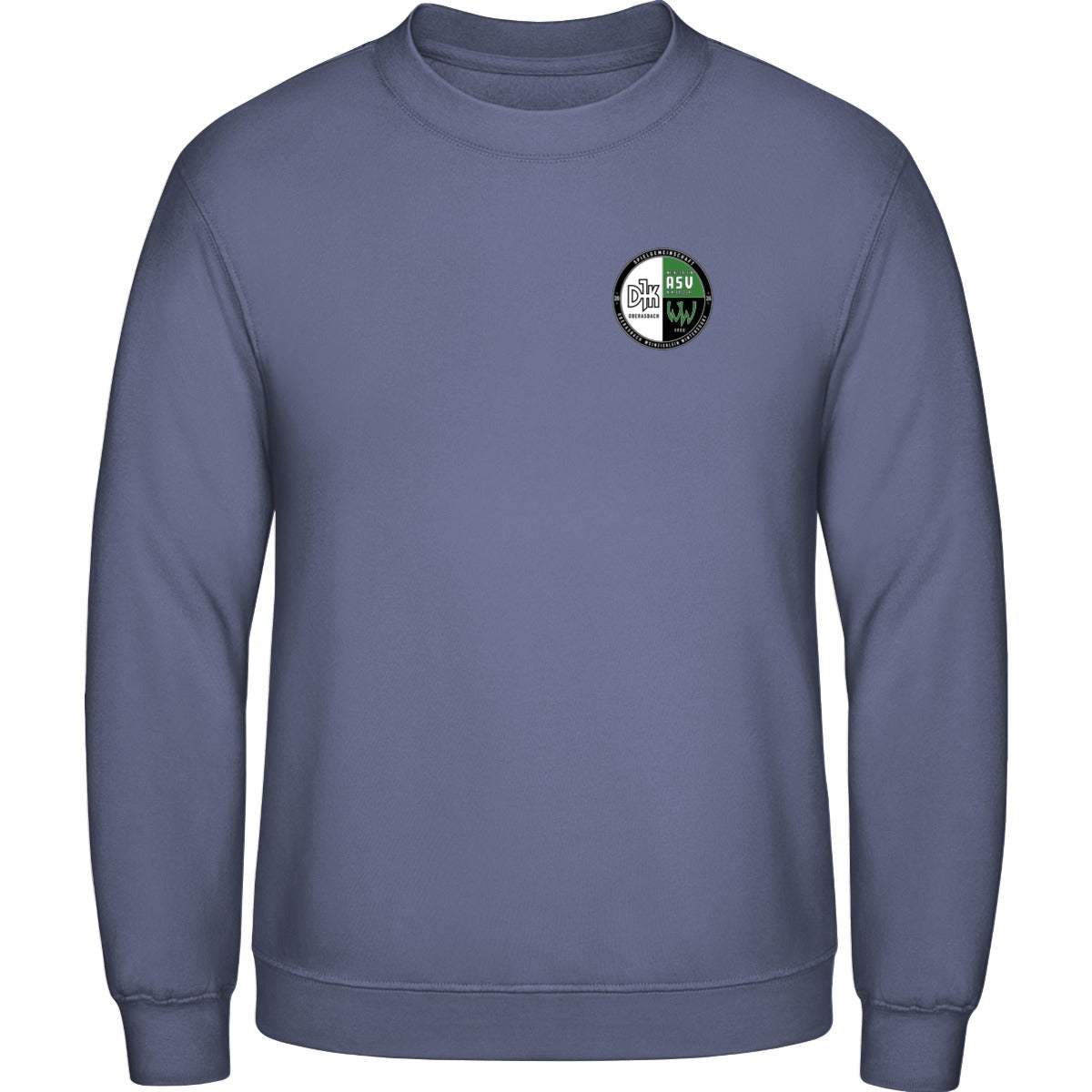 AWDis Sweat Basic Sweatshirt Herren JH030 – Vereinslogo herzseitig Dusty Lilac Vorderseite