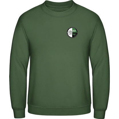 AWDis Sweat Basic Sweatshirt Herren JH030 – Vereinslogo herzseitig Earthy Green Vorderseite