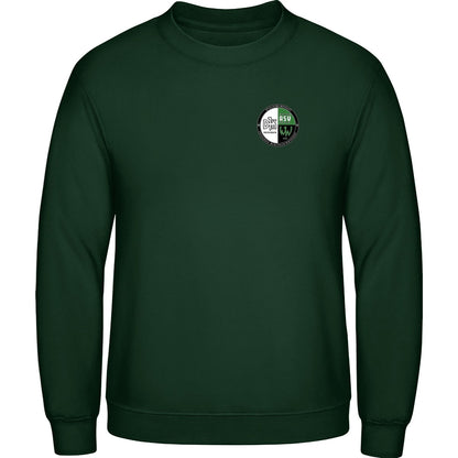 AWDis Sweat Basic Sweatshirt Herren JH030 – Vereinslogo herzseitig Forest Green Vorderseite
