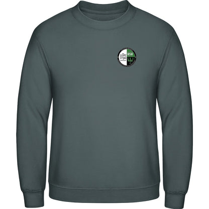 AWDis Sweat Basic Sweatshirt Herren JH030 – Vereinslogo herzseitig Graphite Heather Vorderseite