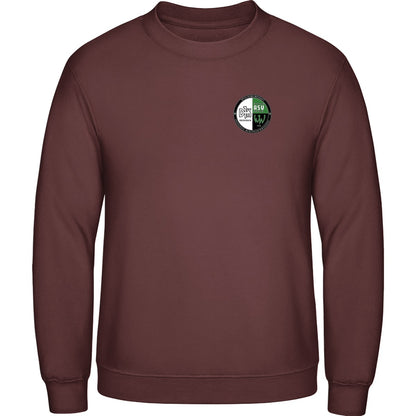 AWDis Sweat Basic Sweatshirt Herren JH030 – Vereinslogo herzseitig Hot Chocolate Vorderseite