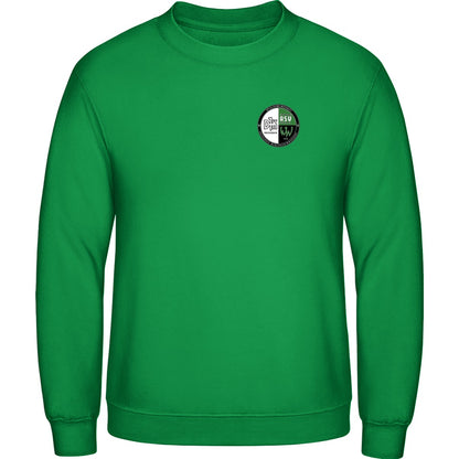 AWDis Sweat Basic Sweatshirt Herren JH030 – Vereinslogo herzseitig Kelly Green Vorderseite