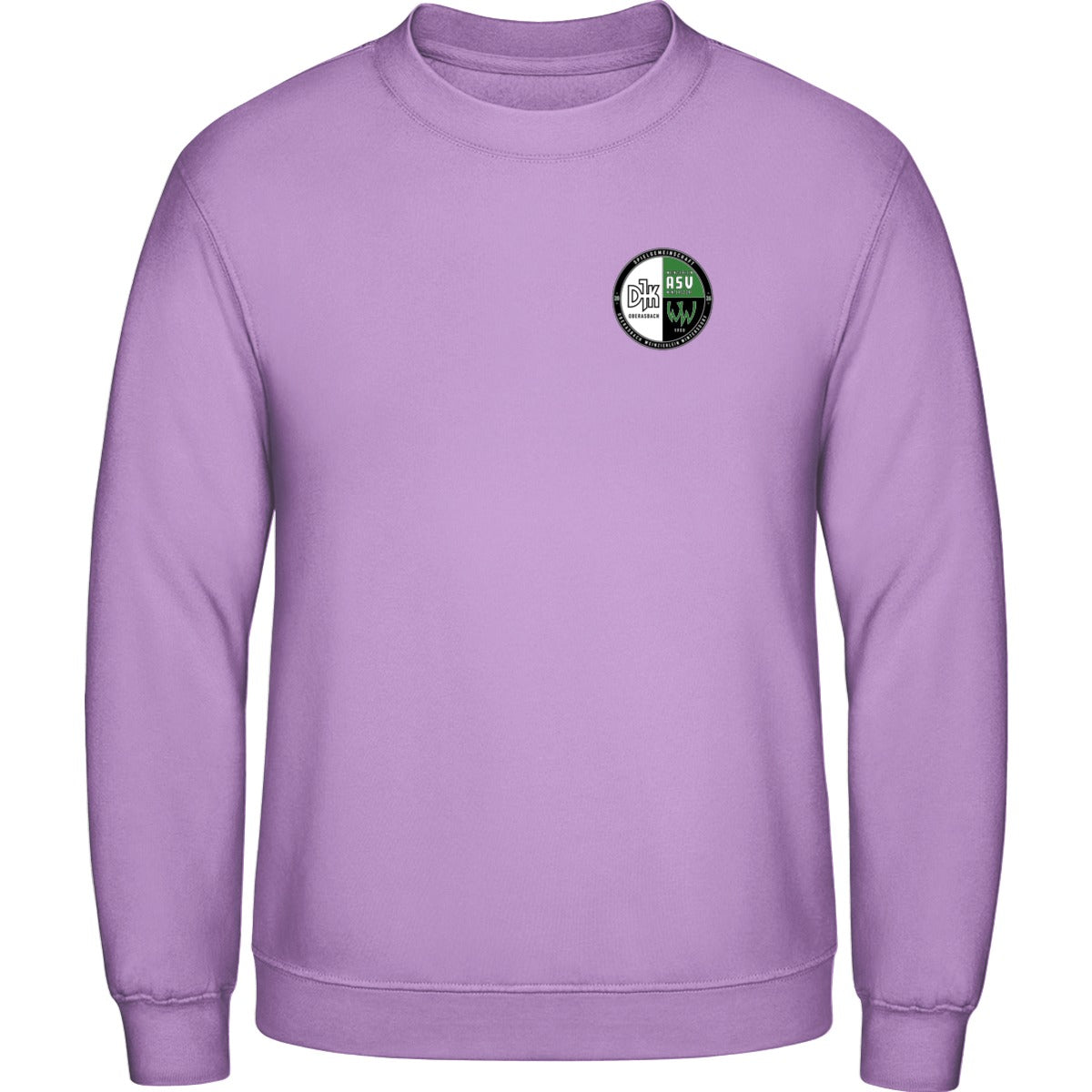AWDis Sweat Basic Sweatshirt Herren JH030 – Vereinslogo herzseitig Lavender Vorderseite