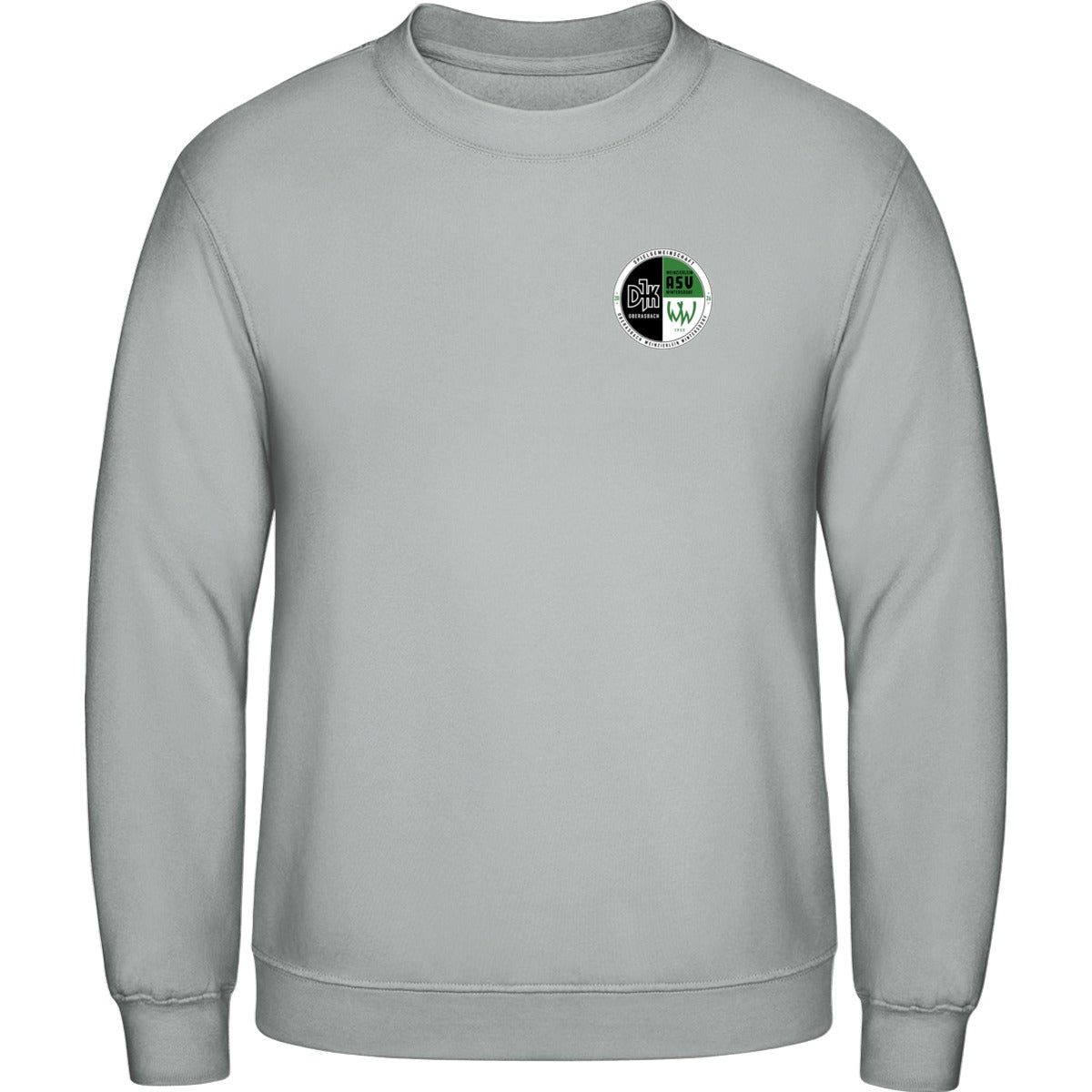 AWDis Sweat Basic Sweatshirt Herren JH030 – Vereinslogo herzseitig Moondust Grey Vorderseite