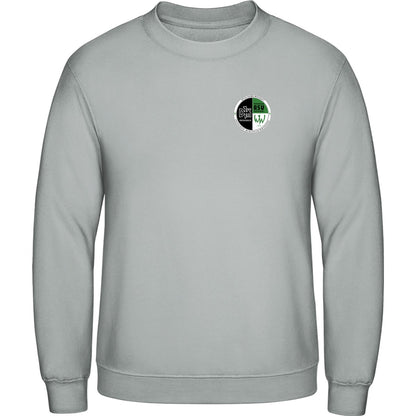 AWDis Sweat Basic Sweatshirt Herren JH030 – Vereinslogo herzseitig Moondust Grey Vorderseite