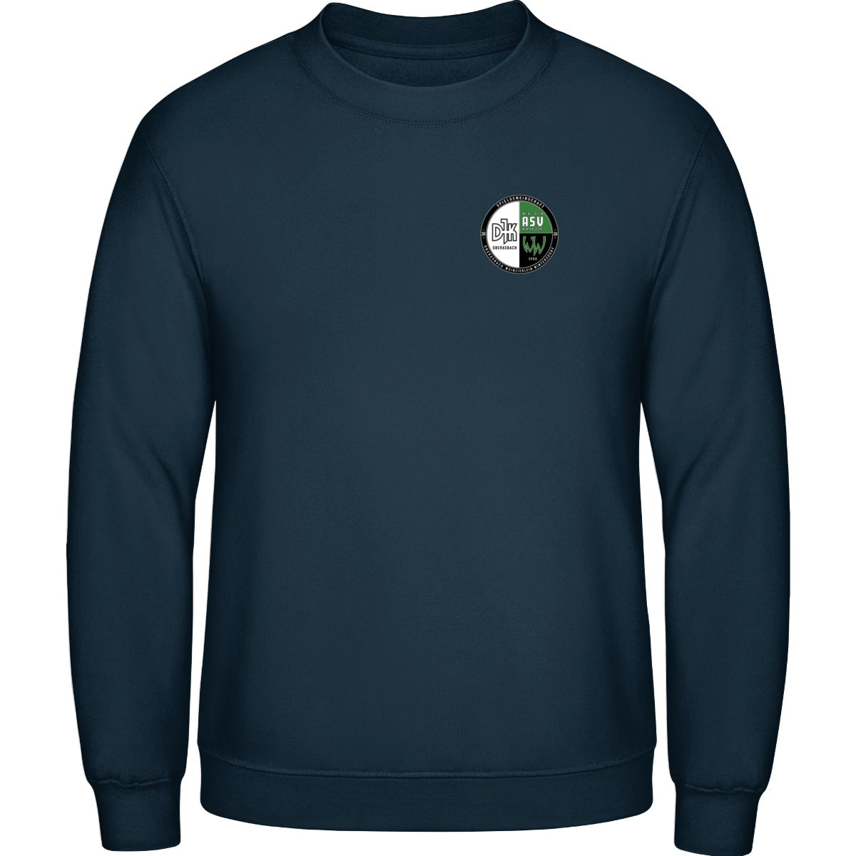 AWDis Sweat Basic Sweatshirt Herren JH030 – Vereinslogo herzseitig New French Navy Vorderseite