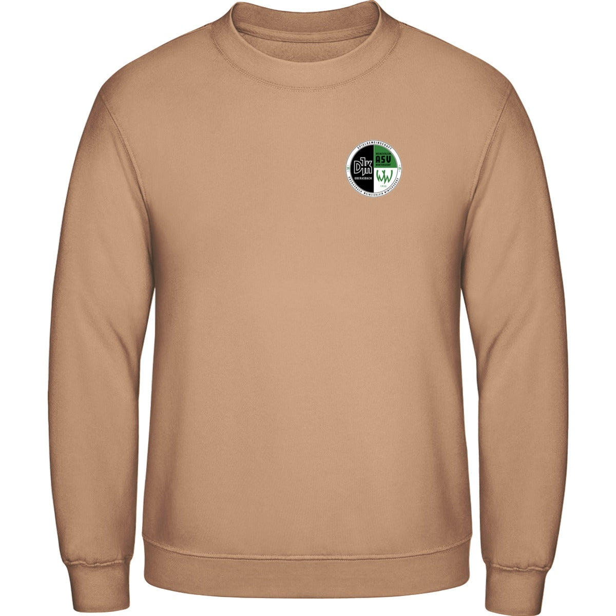AWDis Sweat Basic Sweatshirt Herren JH030 – Vereinslogo herzseitig Nude Vorderseite
