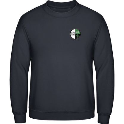 AWDis Sweat Basic Sweatshirt Herren JH030 – Vereinslogo herzseitig Oxford Navy Vorderseite