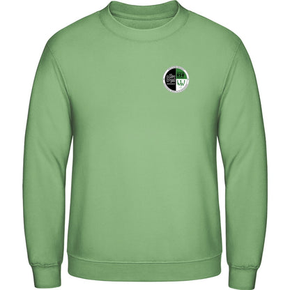AWDis Sweat Basic Sweatshirt Herren JH030 – Vereinslogo herzseitig Pistachio Green Vorderseite
