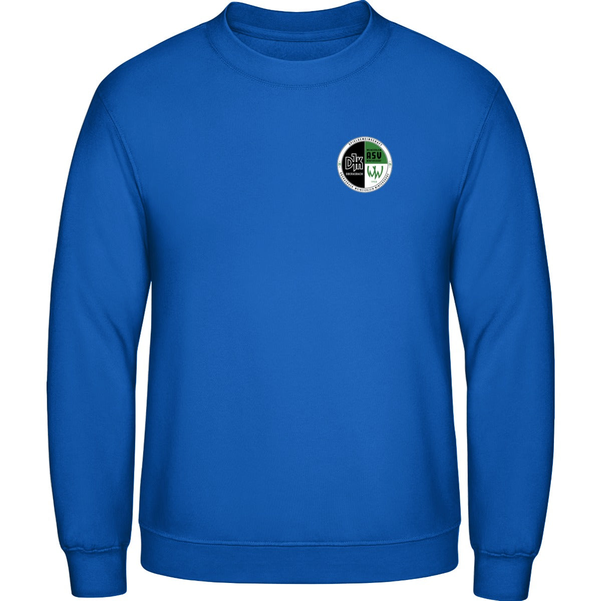 AWDis Sweat Basic Sweatshirt Herren JH030 – Vereinslogo herzseitig Sapphire Blue Vorderseite