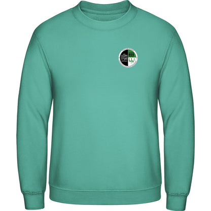 AWDis Sweat Basic Sweatshirt Herren JH030 – Vereinslogo herzseitig Seafoam Vorderseite