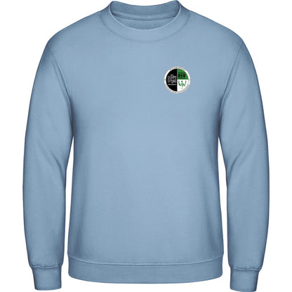 AWDis Sweat Basic Sweatshirt Herren JH030 – Vereinslogo herzseitig Sky Blue Vorderseite