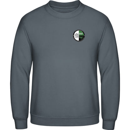 AWDis Sweat Basic Sweatshirt Herren JH030 – Vereinslogo herzseitig Steel Grey Vorderseite