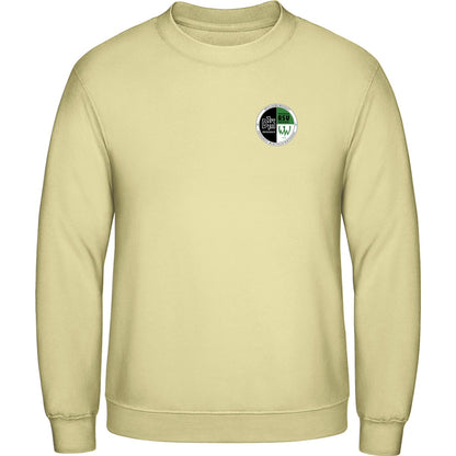AWDis Sweat Basic Sweatshirt Herren JH030 – Vereinslogo herzseitig Vanilla Milkshake Vorderseite
