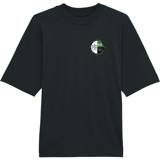 BLASTER Unisex T-Shirt mit Stehkragen STTU815 – Vereinslogo herzseitig Black Vorderseite