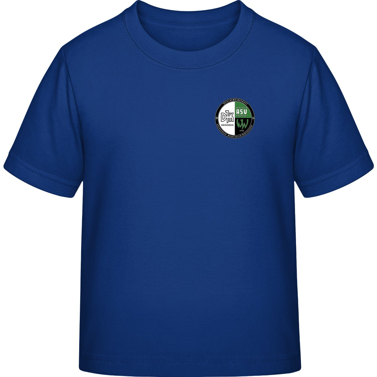 B&C Exact 190 Kids T-Shirt BCTK301 – Vereinslogo herzseitig Royal Vorderseite