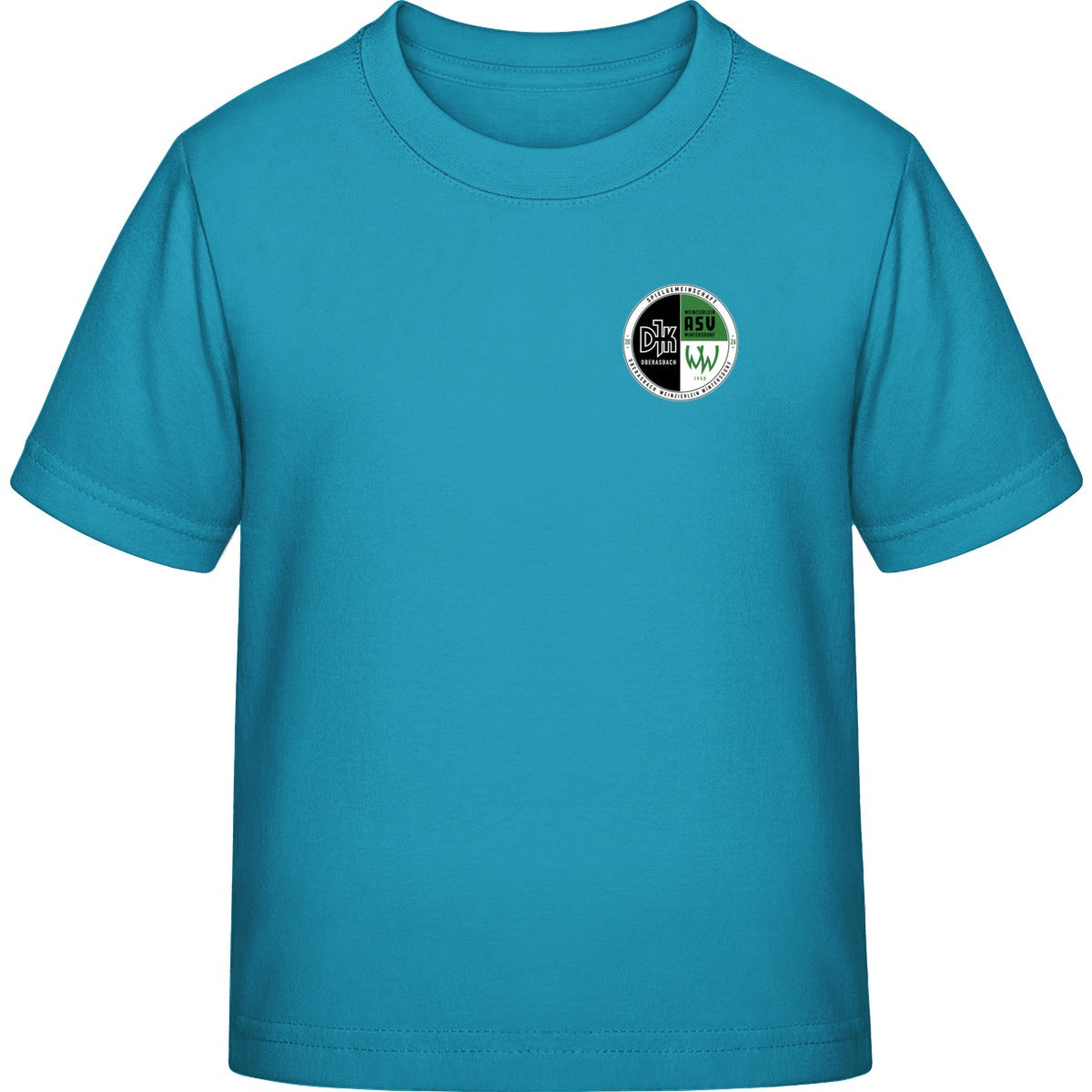 B&C Exact 190 Kids T-Shirt BCTK301 – Vereinslogo herzseitig Swimming Pool Vorderseite