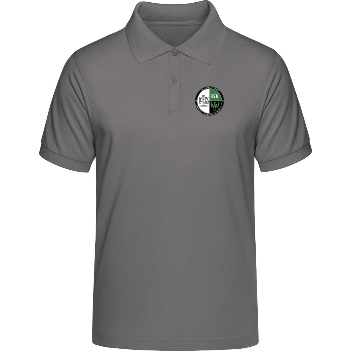 Unisex Poloshirt Prepster STPU331 – Vereinslogo herzseitig Mid Heather Grey Vorderseite