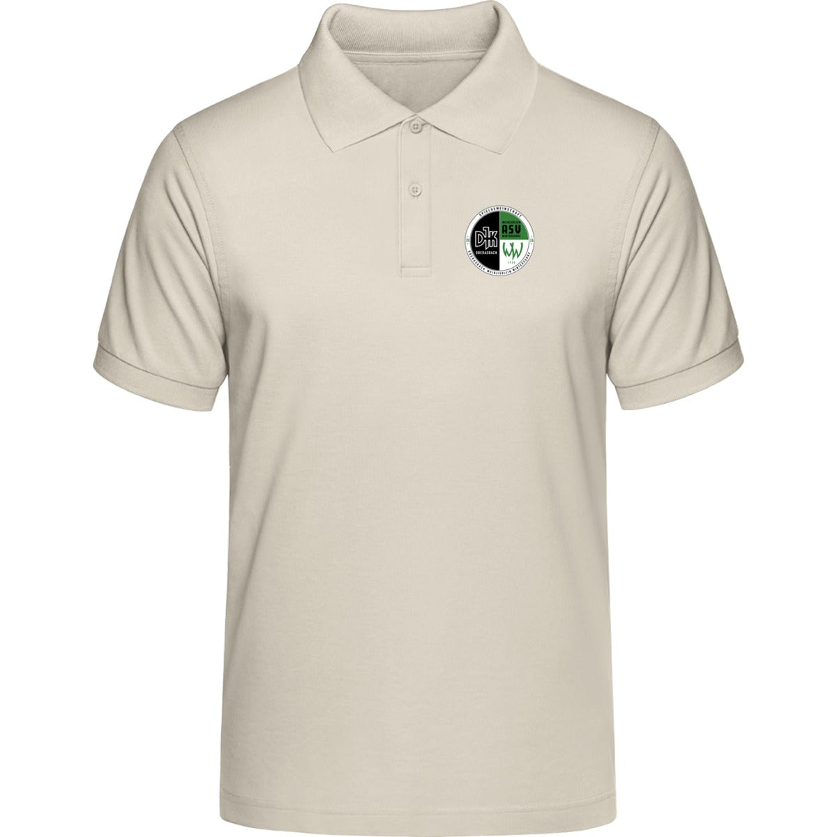 Unisex Poloshirt Prepster STPU331 – Vereinslogo herzseitig Natural Raw Vorderseite