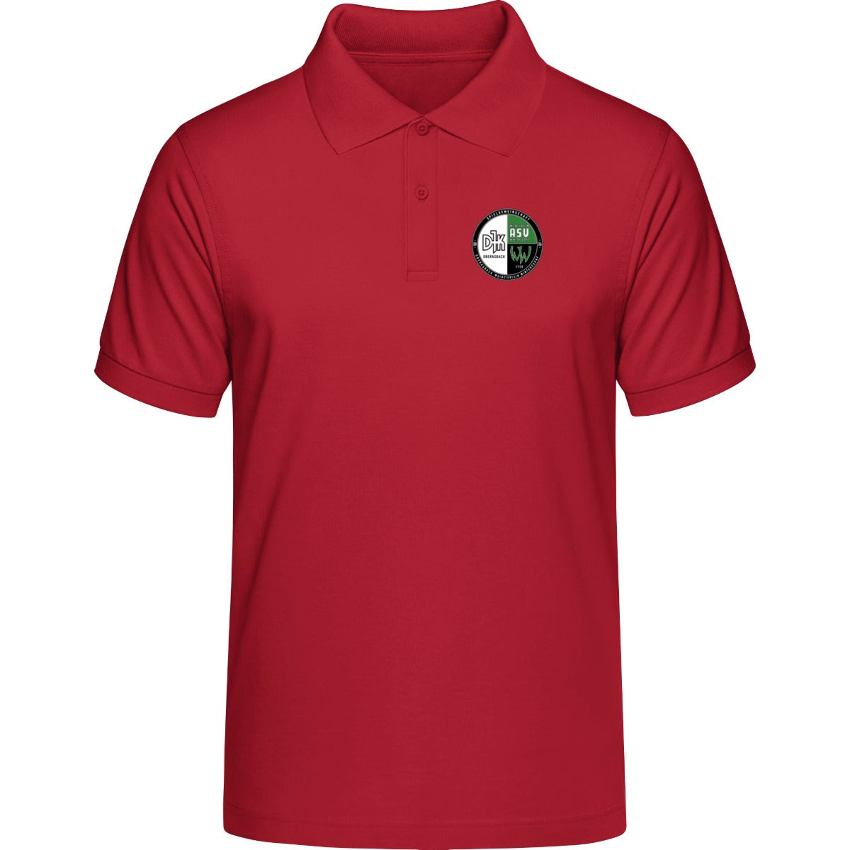 Unisex Poloshirt Prepster STPU331 – Vereinslogo herzseitig Red Vorderseite