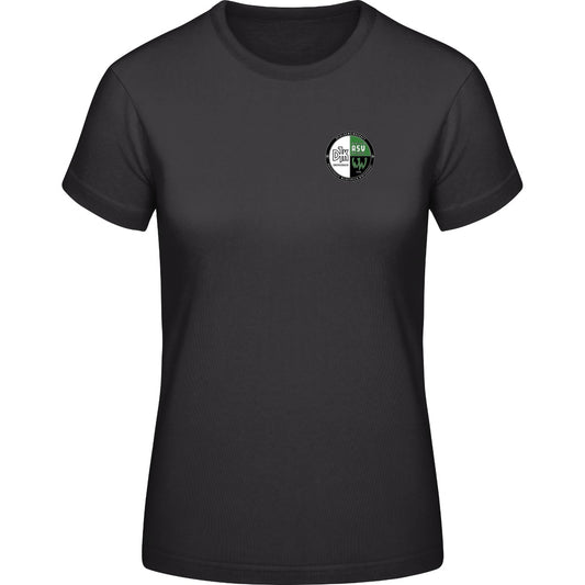 Generic Damen T-Shirt DS001W – Vereinslogo herzseitig Black Vorderseite